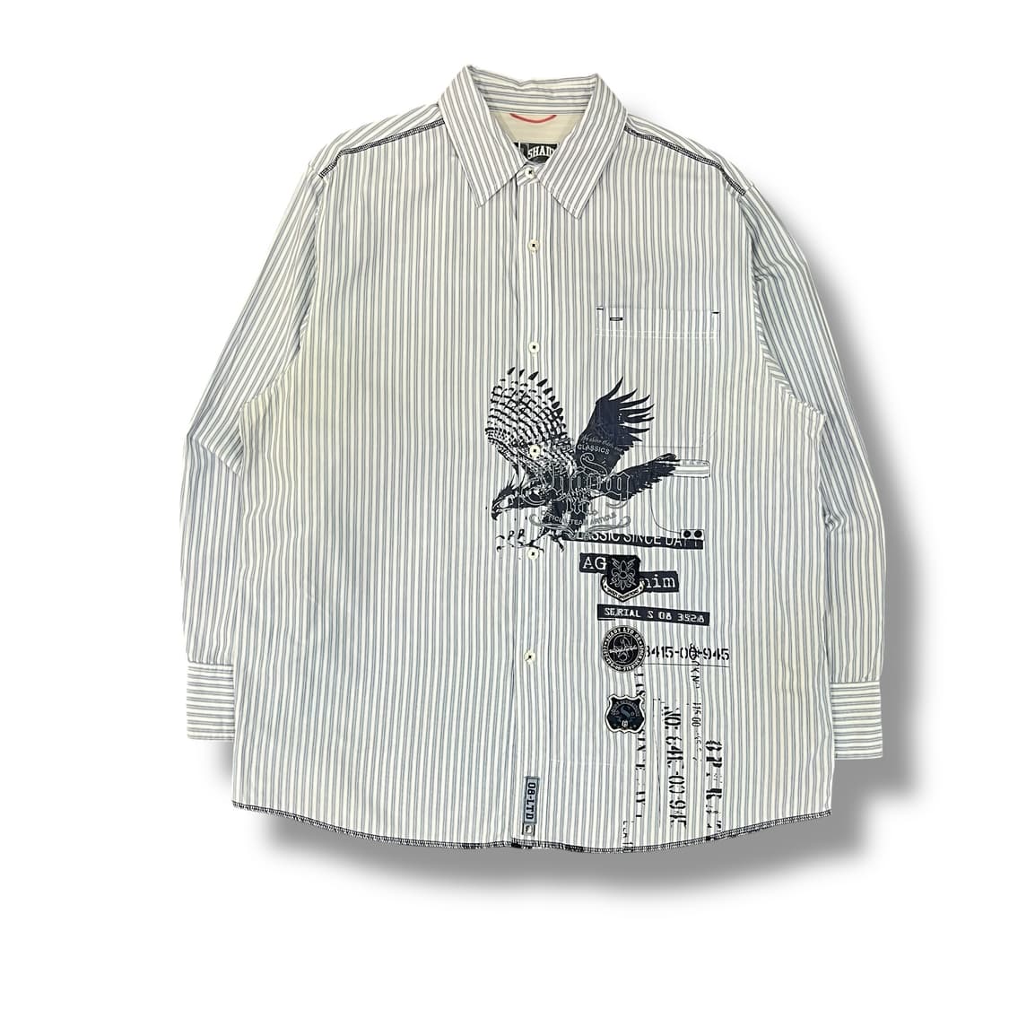  shady ltd 스트라이프 그래픽 셔츠 y13129 상품이미지2