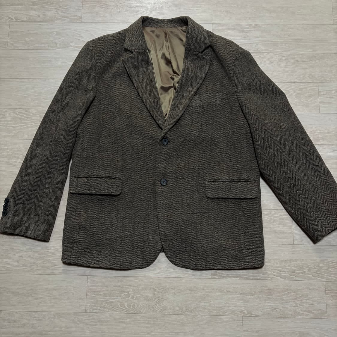 울 헤링본 블레이저 상품이미지4