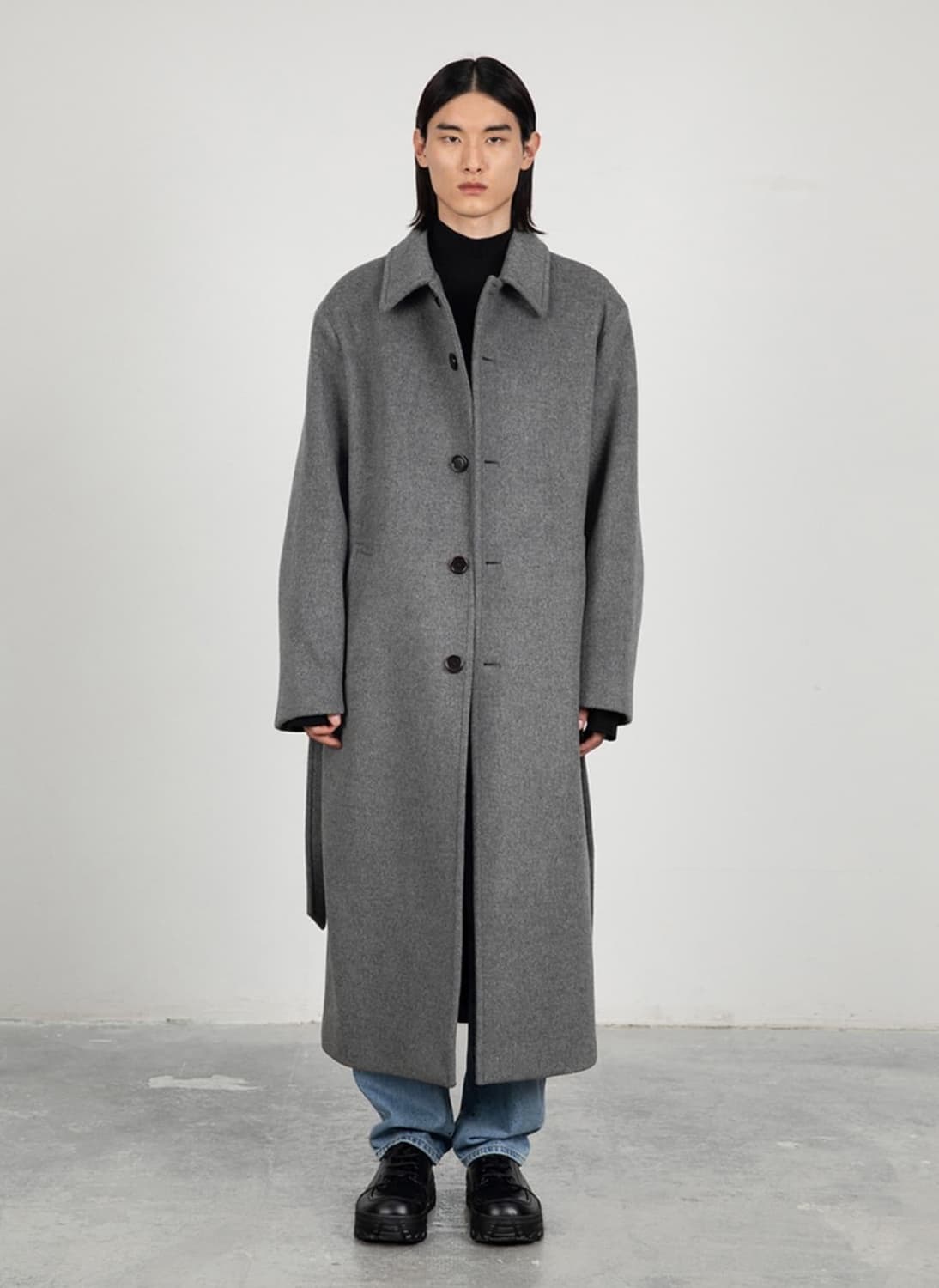 아모멘토 그레이 싱글코트 23fw m 상품이미지1