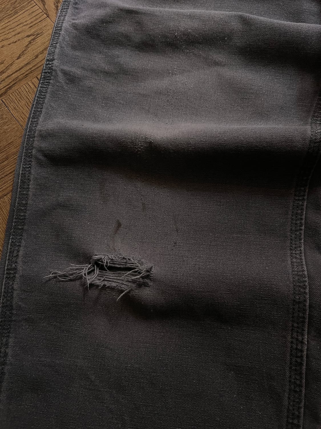 [36]칼하트 USA 빈티지 워싱 페트롤 블루 카펜터 워크 팬츠 상품이미지5