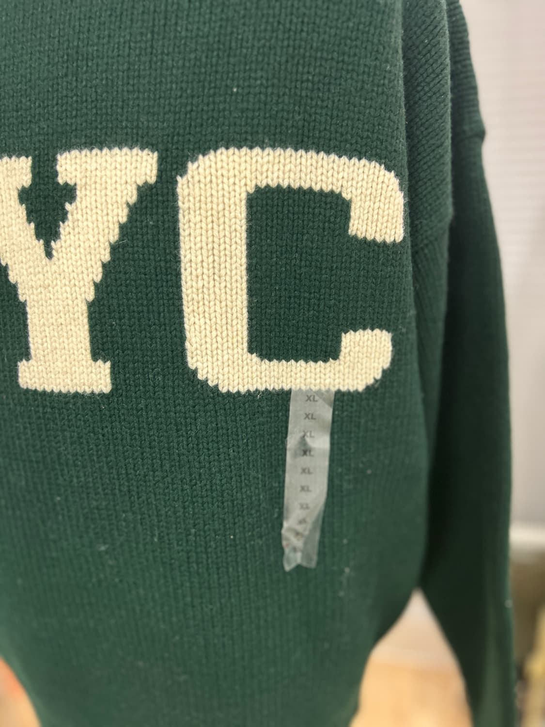 랄프로렌 딥포레스트 NYC 워셔블 울 블렌드 스웨터 XL 상품이미지2