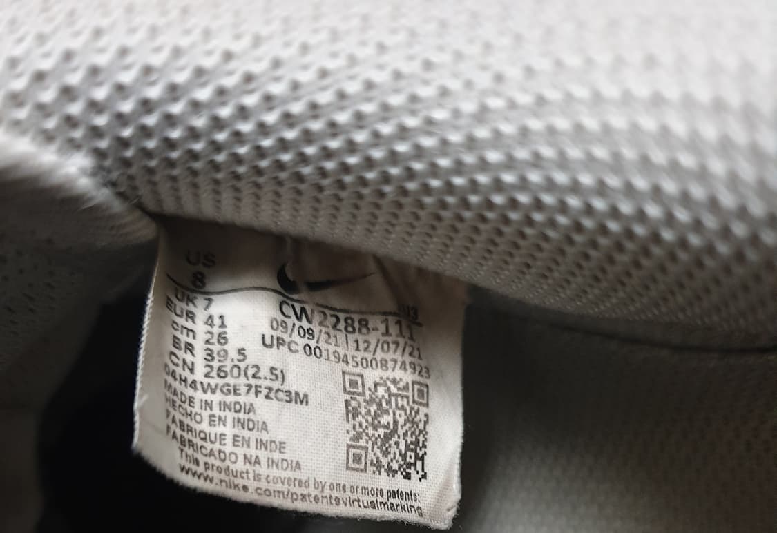 나이키 에어포스1 로우 화이트 (260) 상품이미지5