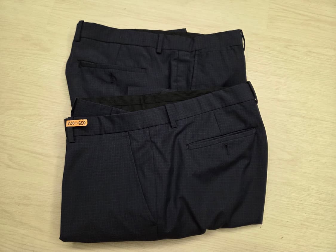 띠어리 슈트 잔체크 네이비 상품이미지9