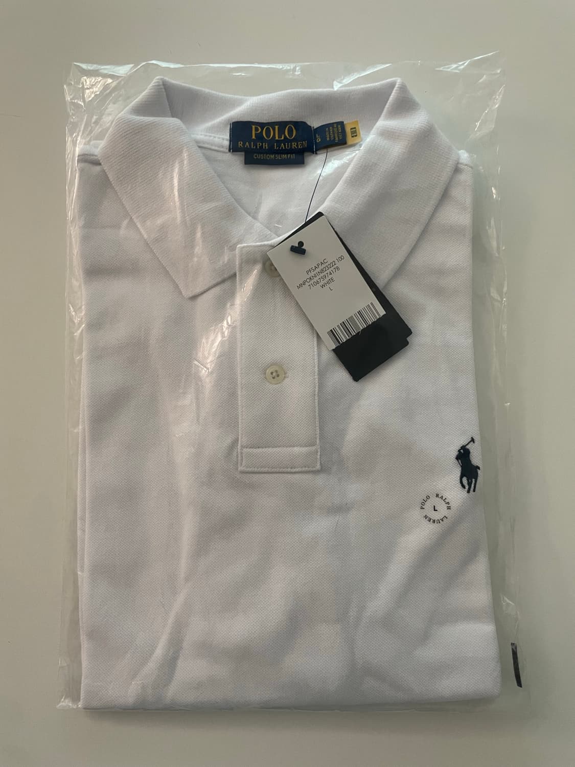 (새상품) polo 폴로 랄프로렌 화이트 커스텀 카라티 L 상품이미지9