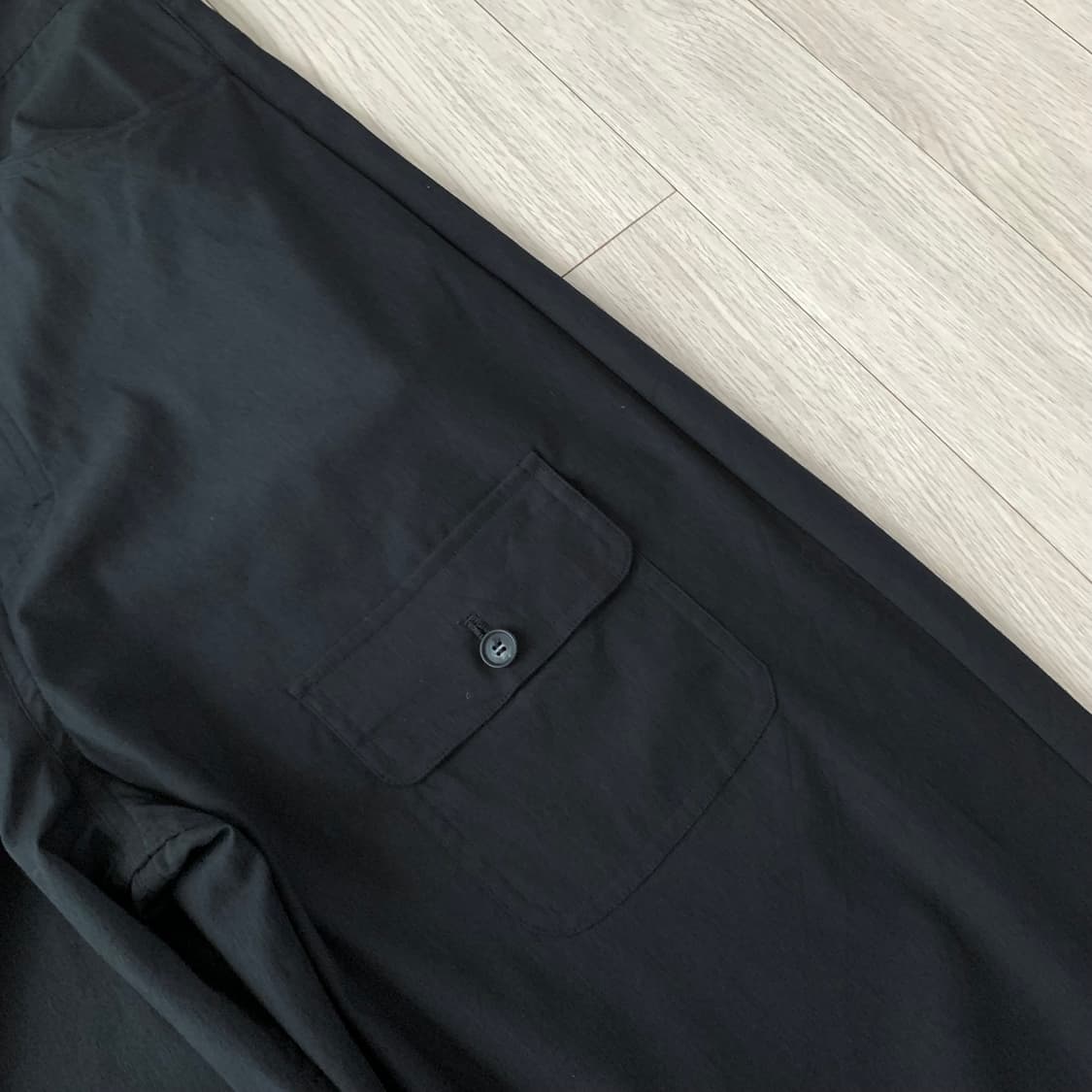 베이시스브룩 레이온 블랙 팬츠 basisbroek 상품이미지2