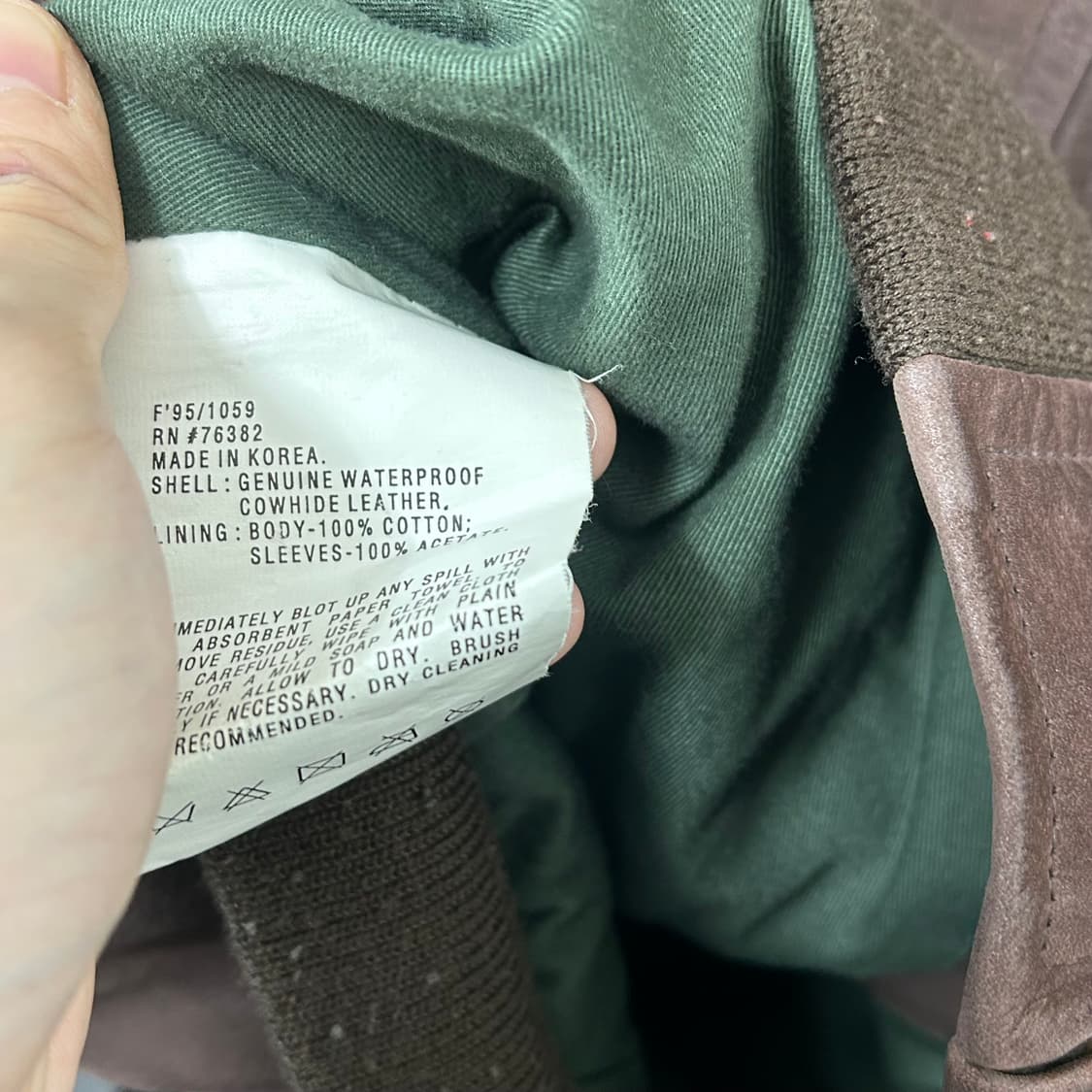 팀버랜드 시그니처 로고 소가죽 봄버 자켓 상품이미지8