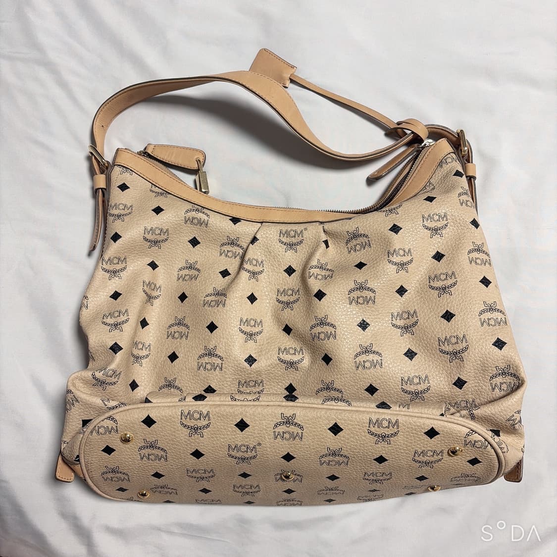 MCM 로고 숄더백 베이지 상품이미지2