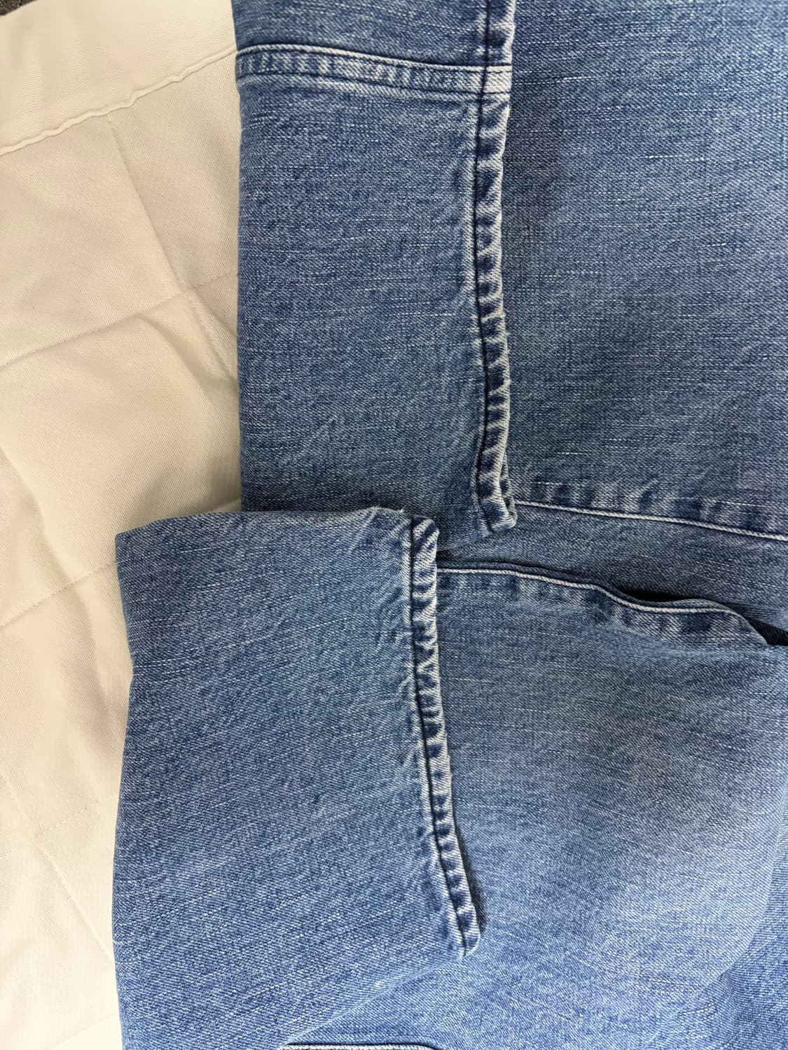 포터리 / 원 워시드 와이드 데님 미드 블루 / 1 판매합니다 상품이미지3