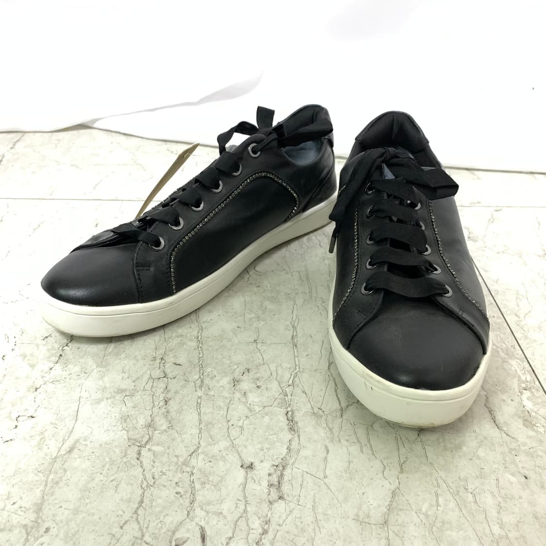 랑방 컬렉션 빈티지 여성 글리터 레더 스니커즈 235 상품이미지1