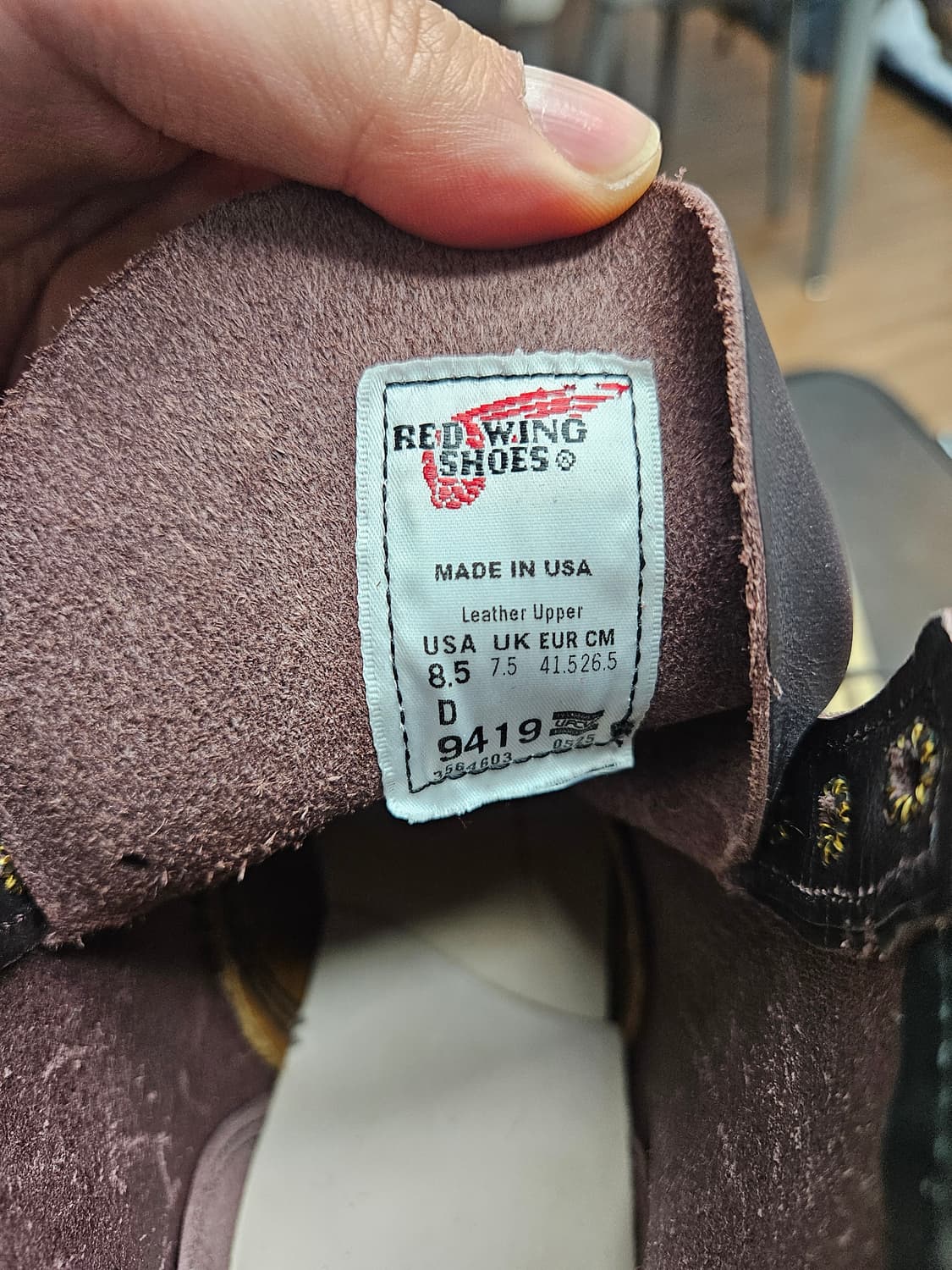 레드윙 벡맨 블랙체리 8.5D 새상품 상품이미지5