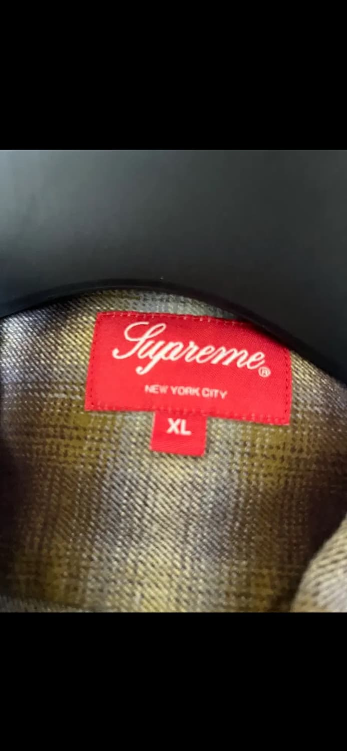 슈프림 쉐도우 플레이드 플란넬 셔츠 집업 상품이미지3