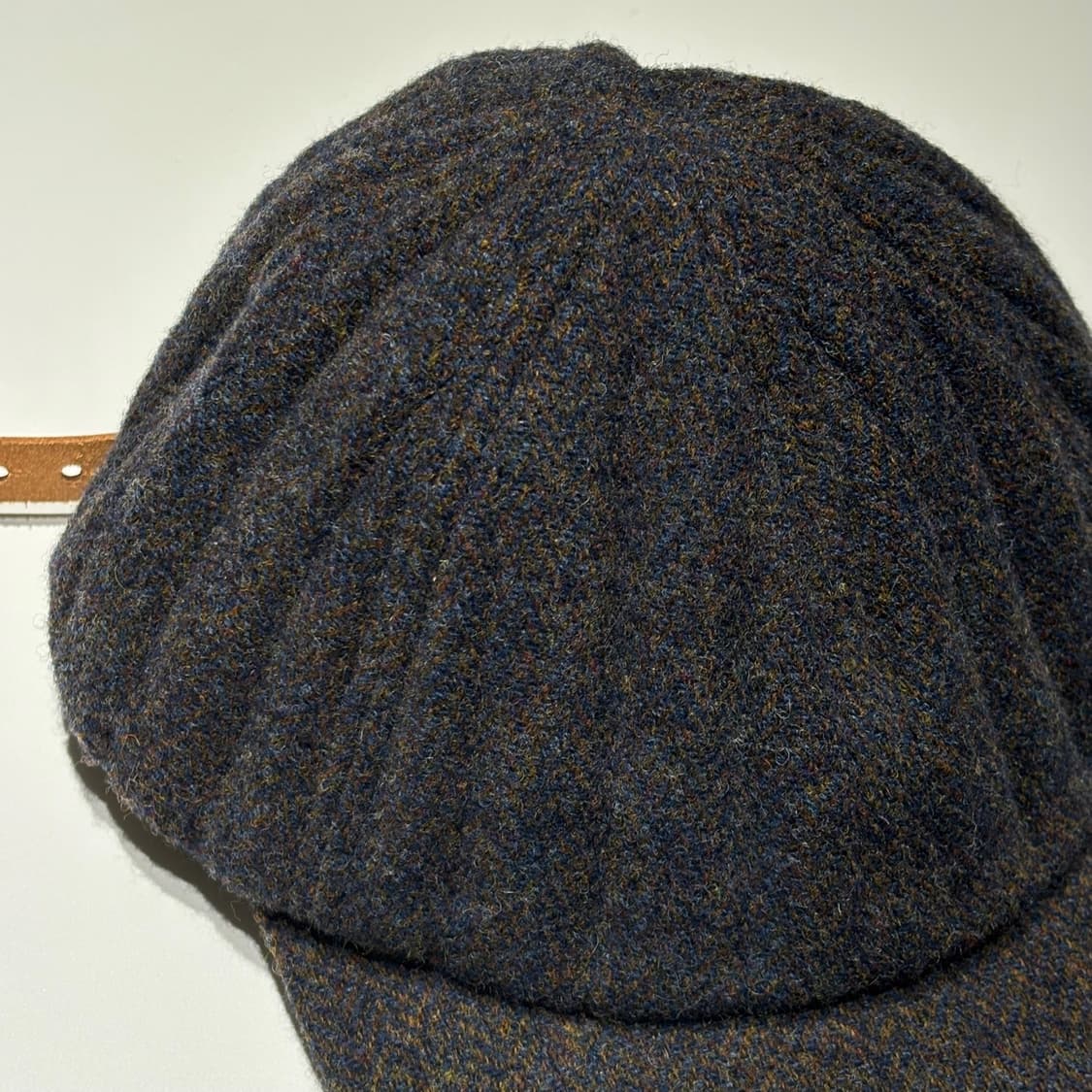 나인테일러 울 레더 퀼트 캡 상품이미지3