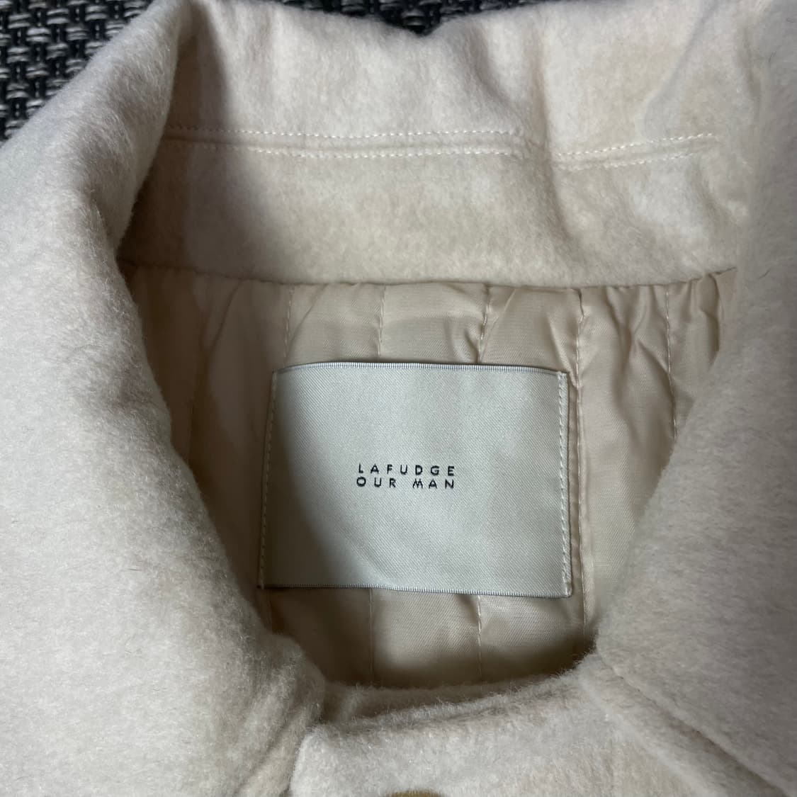 라퍼지스토어 아이보리 히든버튼 멀티포켓 롱 코트 M 상품이미지4