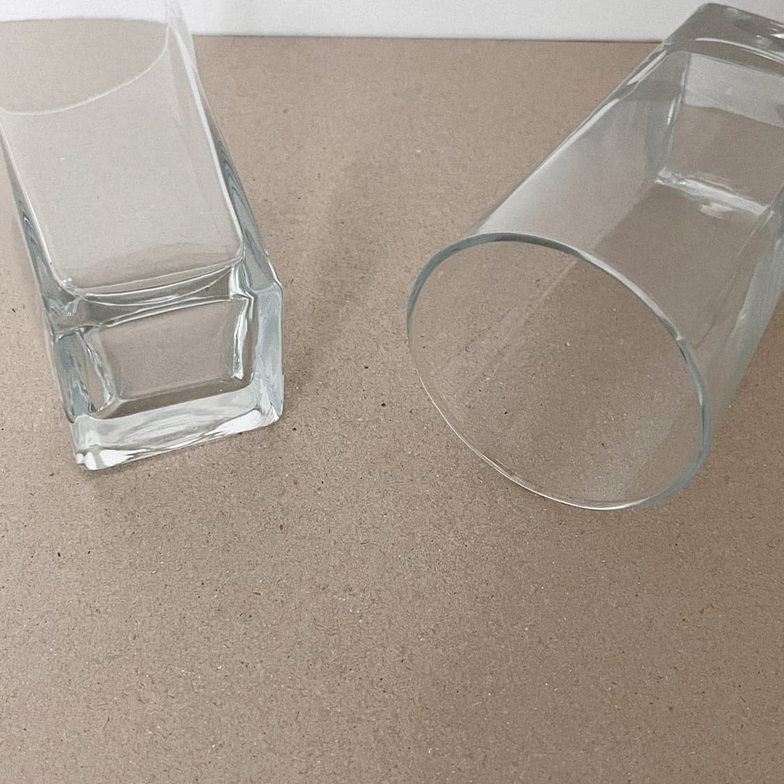 Vintage Square Round Glass Cup Set 상품이미지5