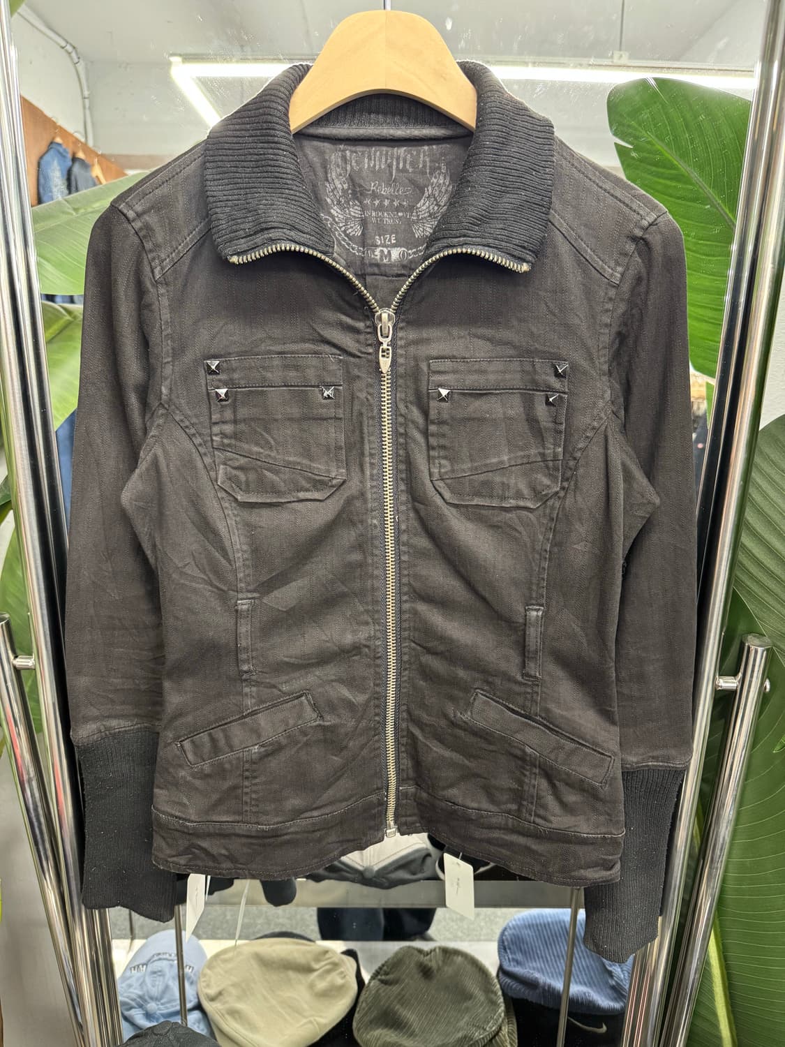 American vintage 여자 흑청데님자켓 상품이미지1