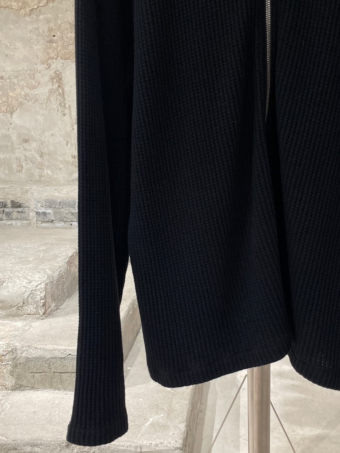 스투시 블랙 빅 써멀 와플 집업 자켓 상품이미지4