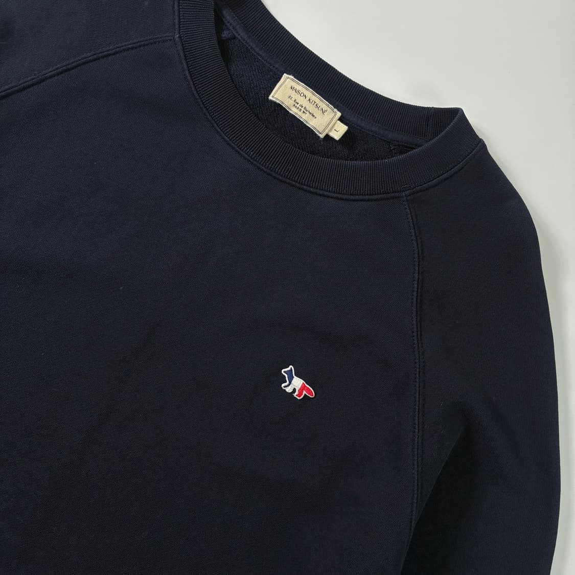 Maison kitsune  메종키츠네 트리컬러 폭스패치 네이비 맨투맨  상품이미지2