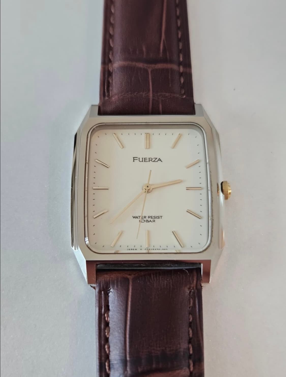 빈티지 오리엔트 FUERZA 사각 가죽 시계 상품이미지2