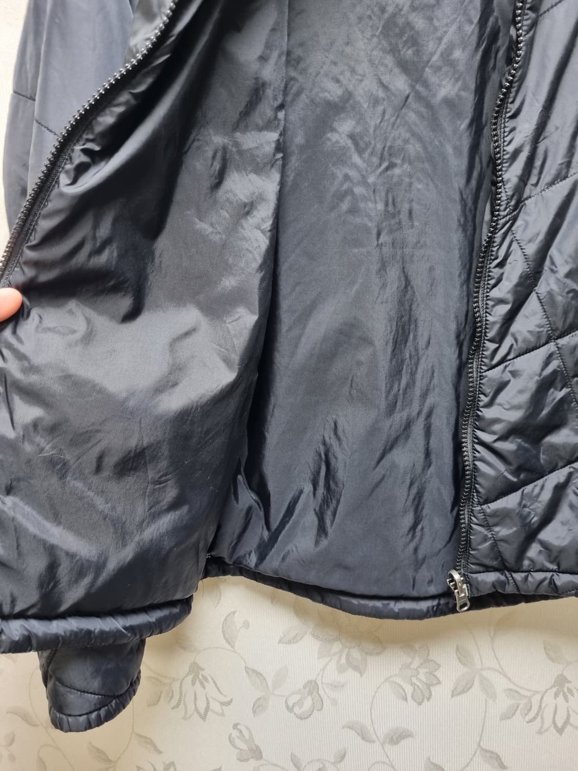 [m/95] 노스페이스 남성 퀼팅 경량패딩 블랙 상품이미지7