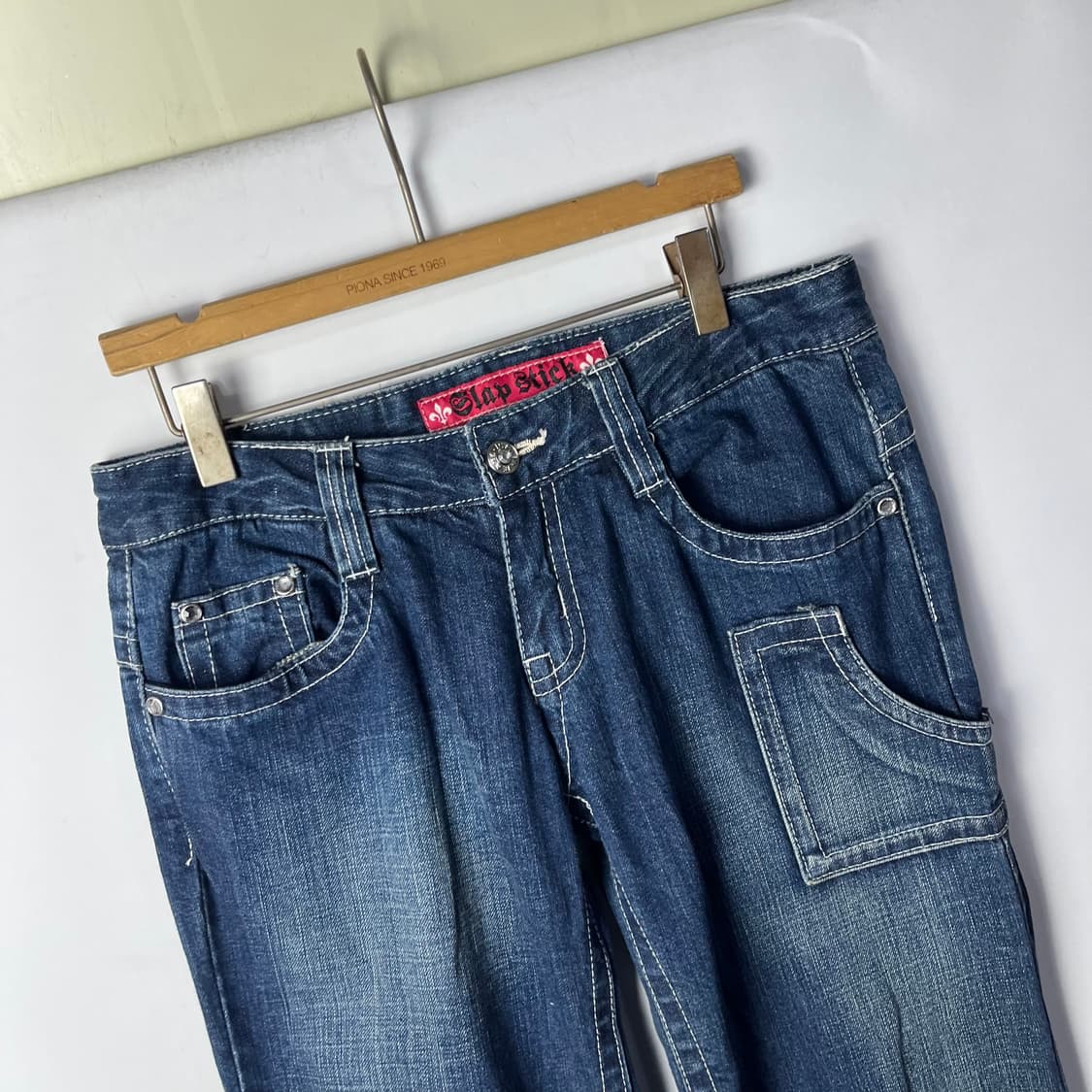 [Slap Stick] 펑크 로우라이즈 부츠컷 데님팬츠 상품이미지3