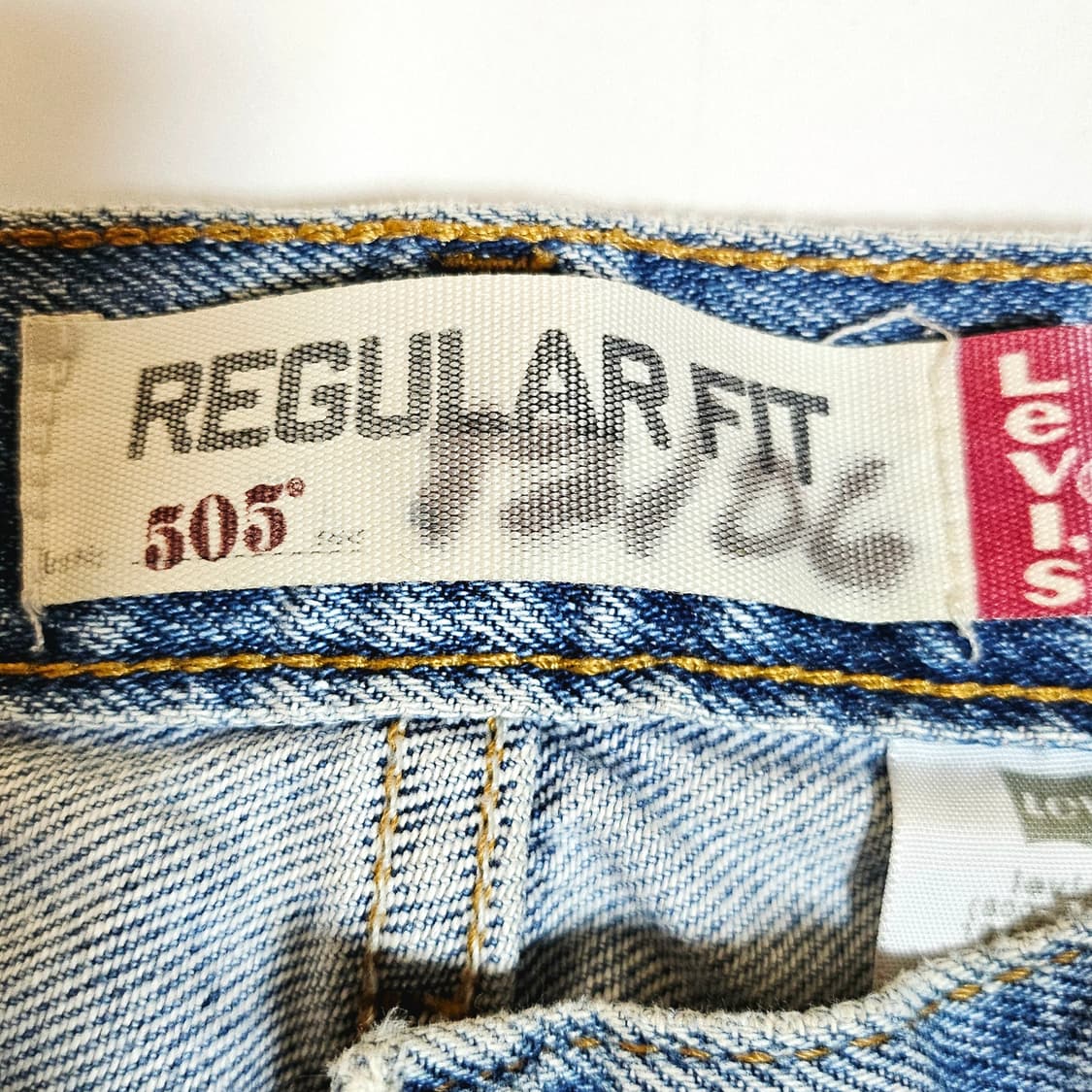 [32X30][리바이스]00's 505 블랭크탭 레귤러 스트레이트 데님 상품이미지7