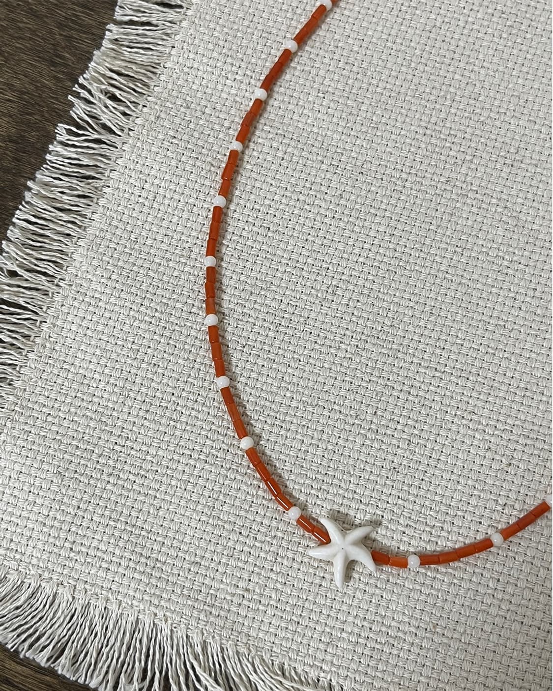 Coral Drop Necklace 원석 비즈 목걸이 상품이미지1