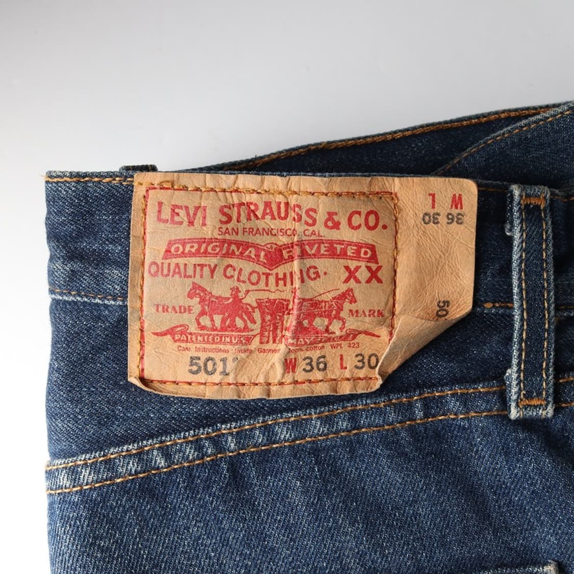 리바이스 90s Made in USA 501 빈티지 데님 36 상품이미지6