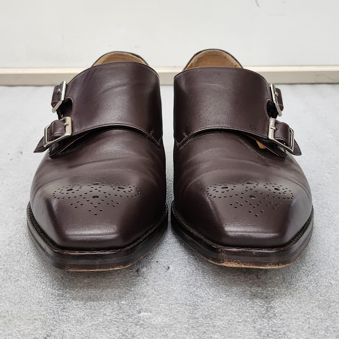 수제화 명가 ARCO VALENO 남성 더블 몽크 스트랩 핸드메이드 로퍼 상품이미지2