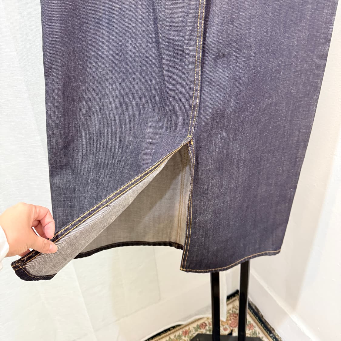 생지데님 롱치마 롱스커트 데님스커트 4469 상품이미지5