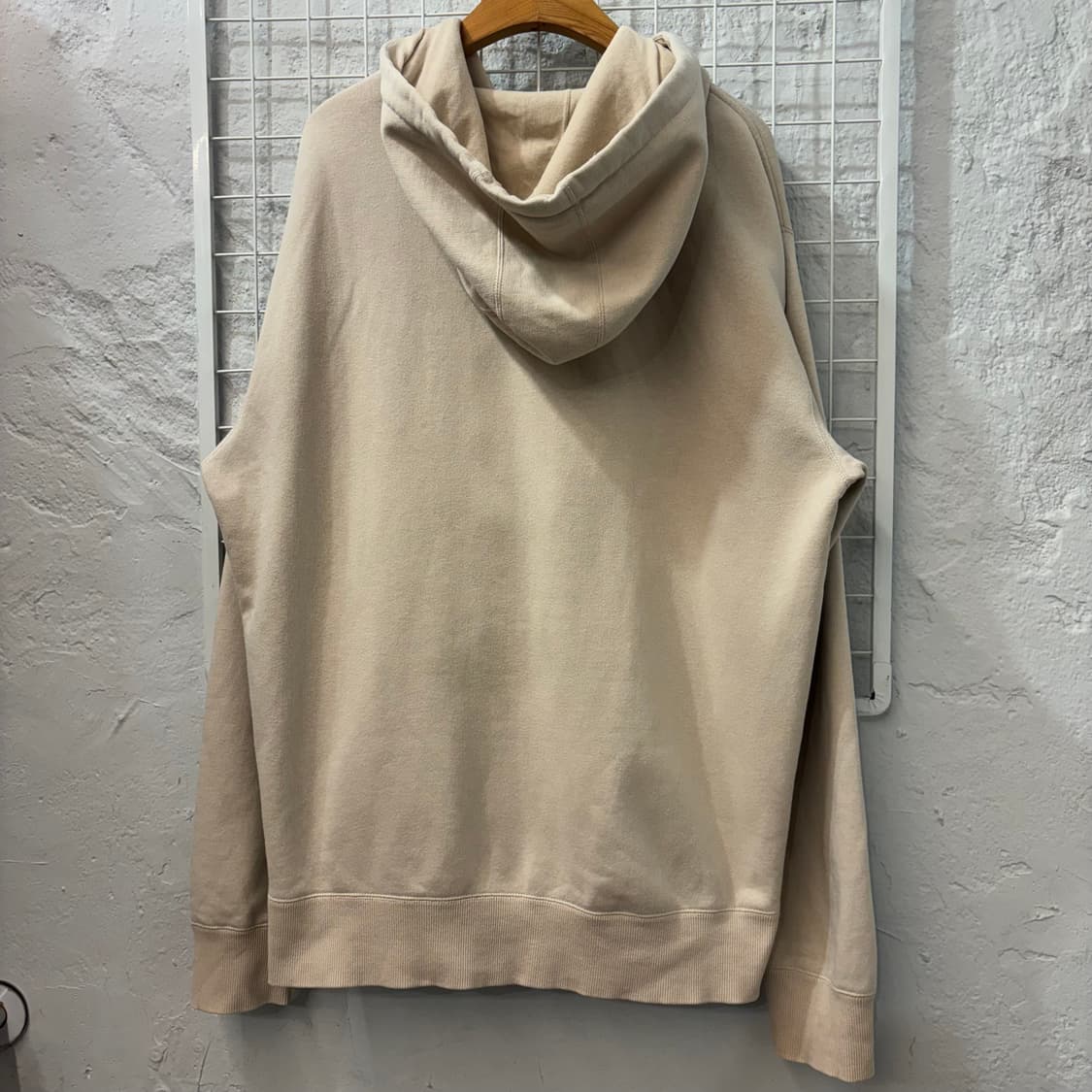 오클리 빅 아이콘 로고 아이보리 후드티 M 상품이미지2