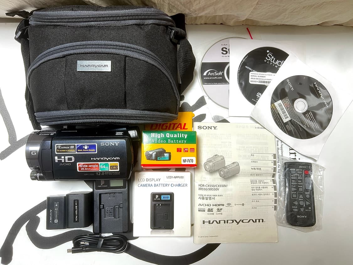 SONY 캠코더 HDR-CX550 64GB FHD 핸디캠 상품이미지1