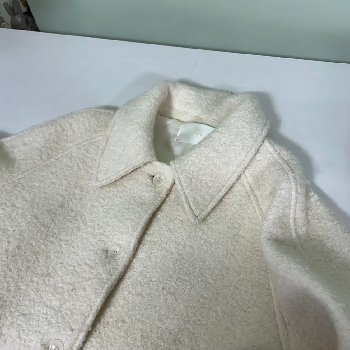 우먼FREE LUUL 루엘 크림 울자켓 상품이미지3