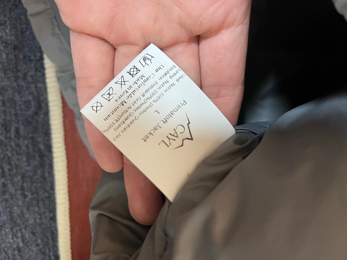 Cayl 케일 프리마로프트 자켓 바람막이 경량패딩 L 상품이미지6