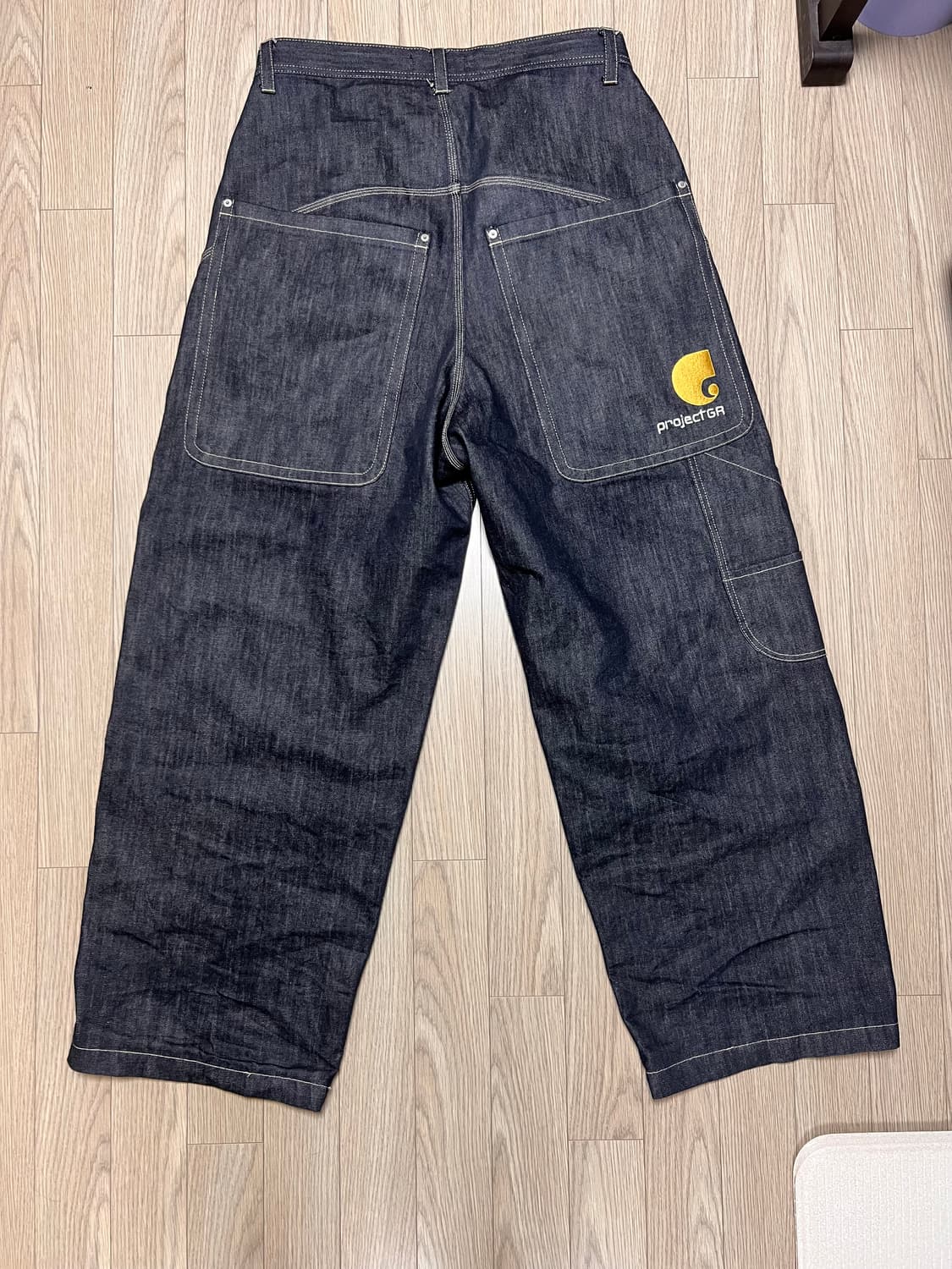 프로젝트 G/R 레트로 배기 데님 팬츠 다크 네이비 3 상품이미지1