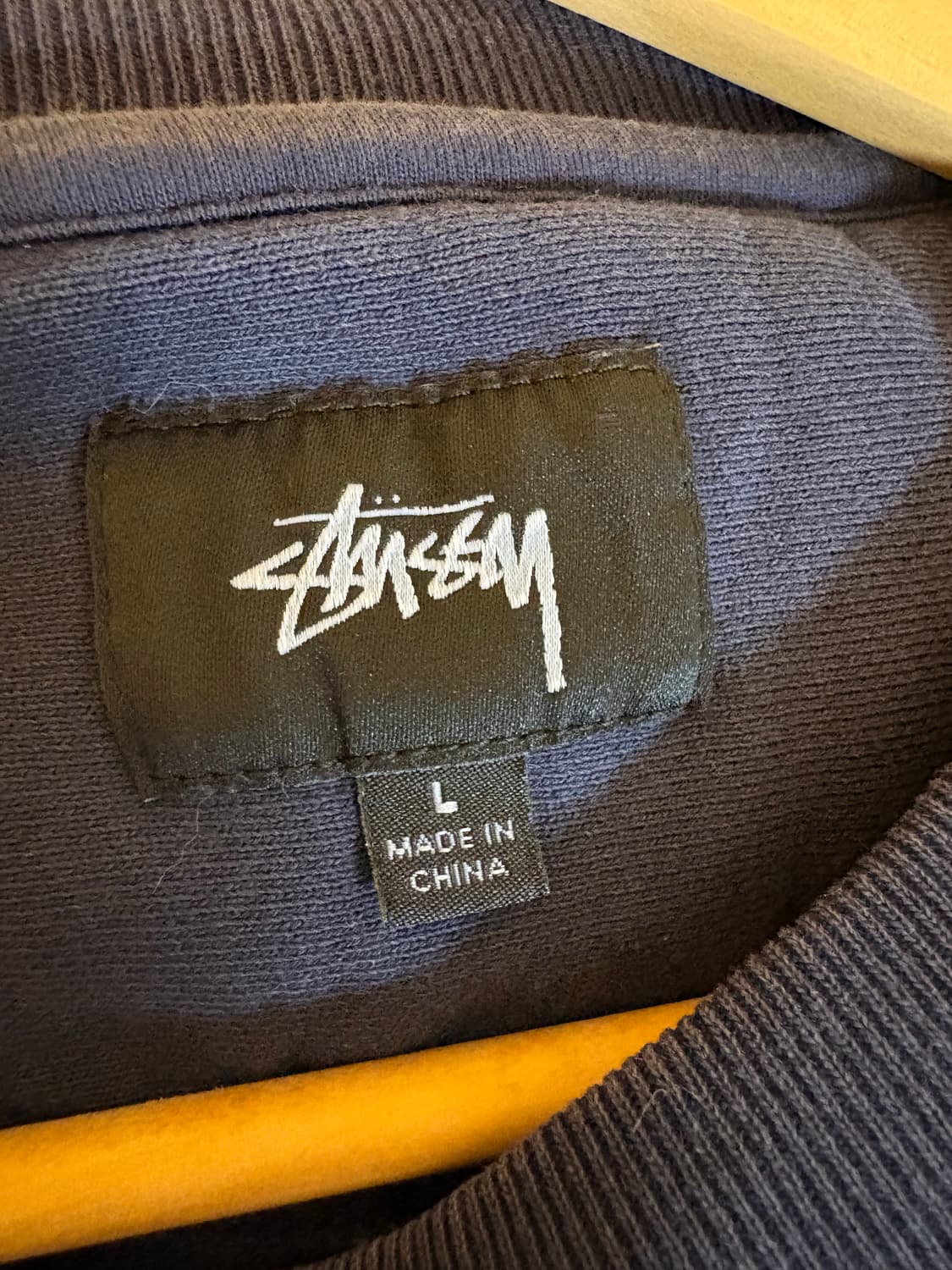 L) stussy 스투시 스탁 로고 맨투맨 네이비 상품이미지5
