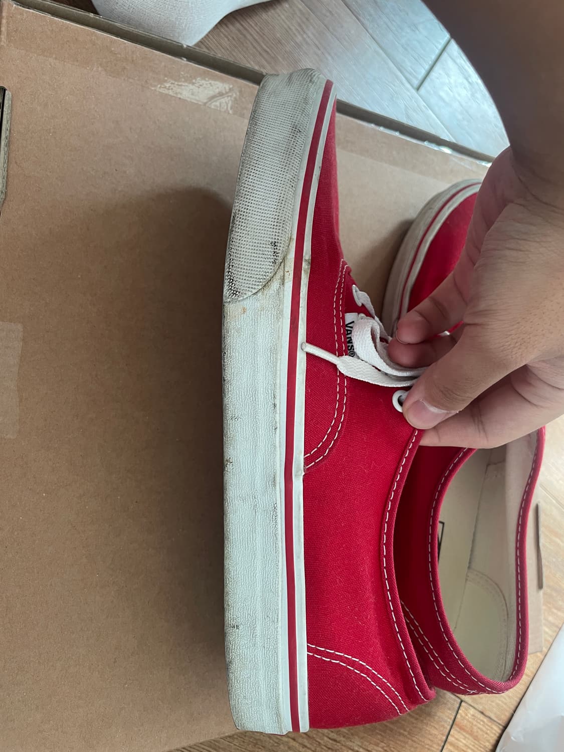 반스 어센틱 레드 275mm 상품이미지4