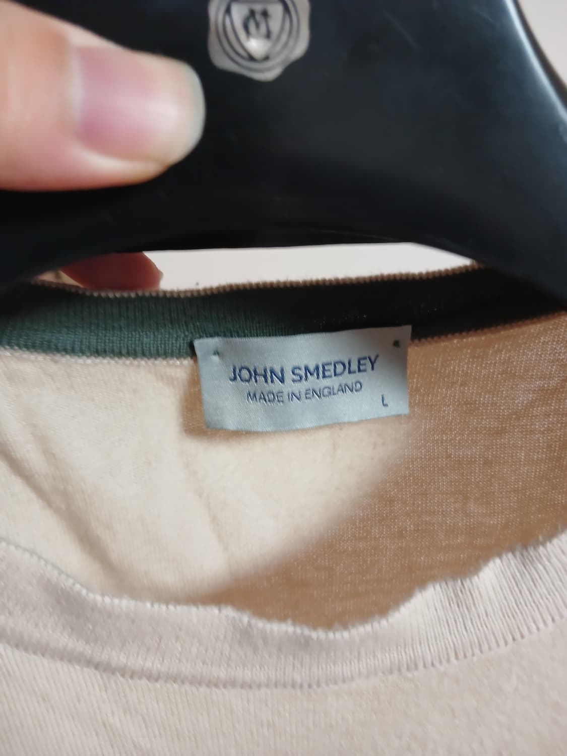 존 스메들리 배색 반팔 여름 니트 티셔츠L 상품이미지2