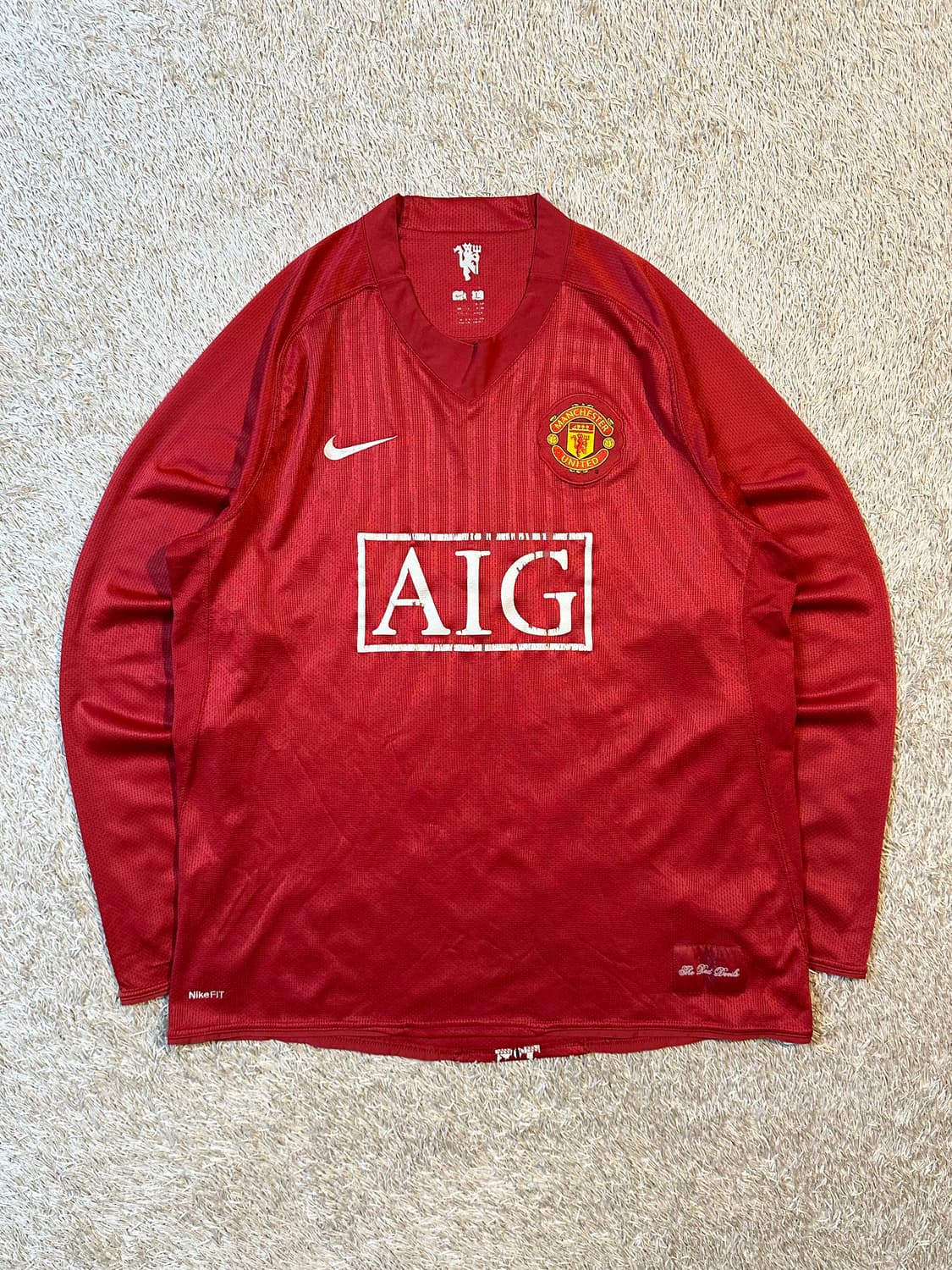 대장급) 나이키 맨유 07-09 홈 노마킹 유니폼 져지 상품이미지1