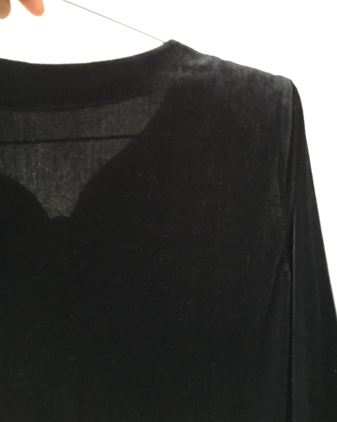 Ribbon point velvet blouse 상품이미지4