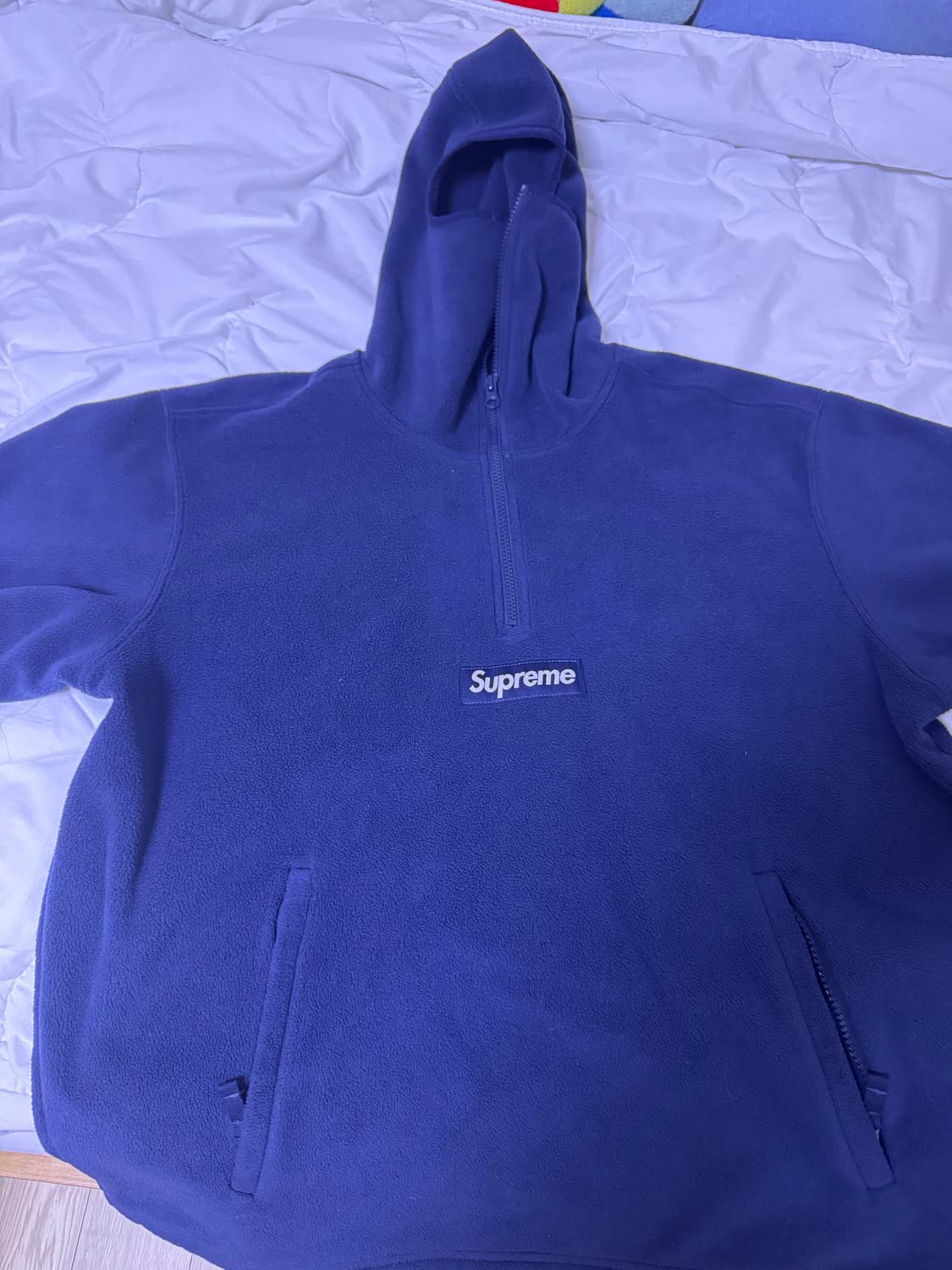 슈프림 폴라텍 하이넥 후드티 미디움 상품이미지1