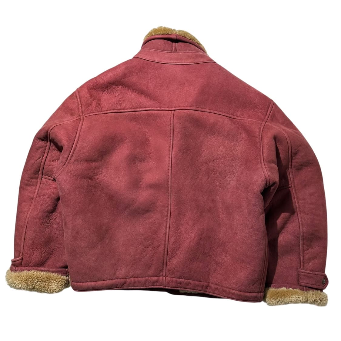 쉐비뇽 레더 시어링 무스탕 라이더 자켓 상품이미지2