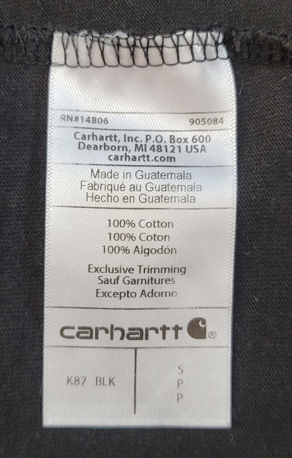 칼하트(carhartt) 루즈핏 포켓 라운드 판발티 판매 상품이미지6
