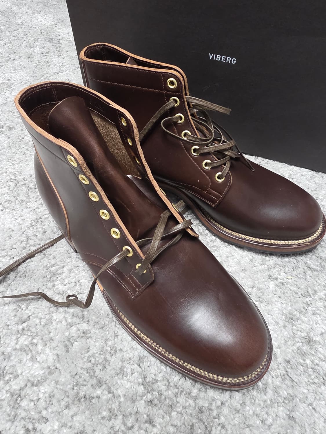 [새상품] 바이버그 VIBERG 서비스부츠 브라운 크롬악셀 8H 상품이미지3