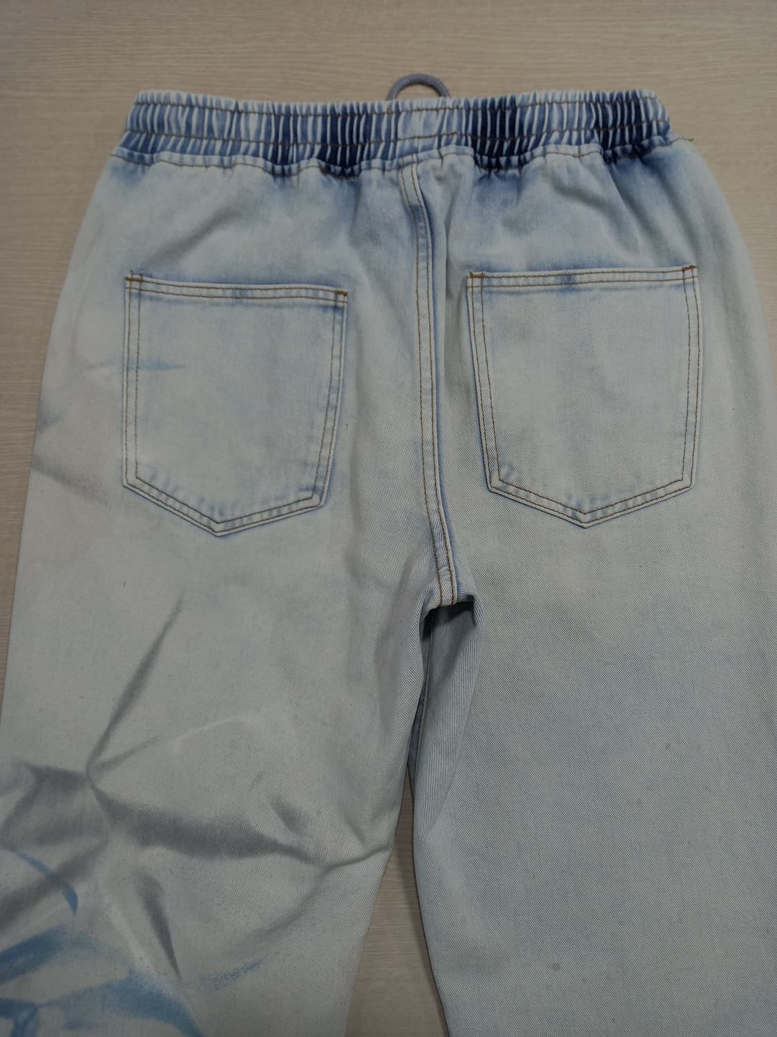 30 SHEIN 밴딩 조거 데님 연청 커스텀 30-182 상품이미지4