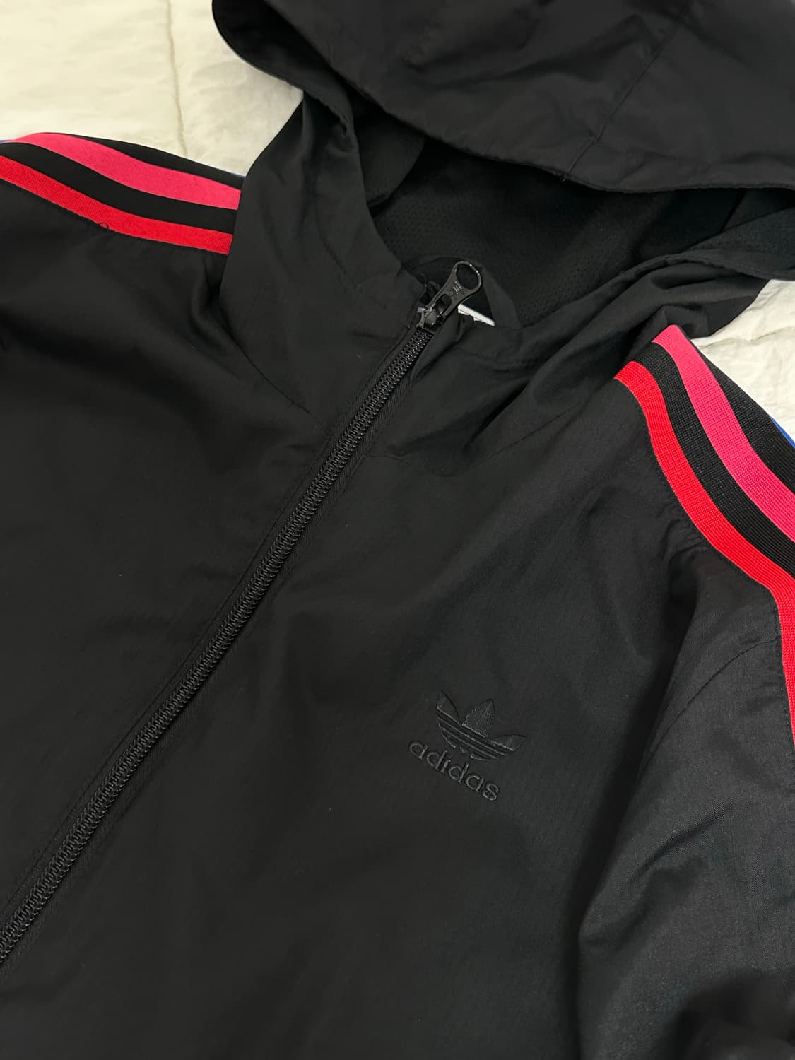 아디다스 파이어버드 삼선 후드 바람막이 미디움 상품이미지7