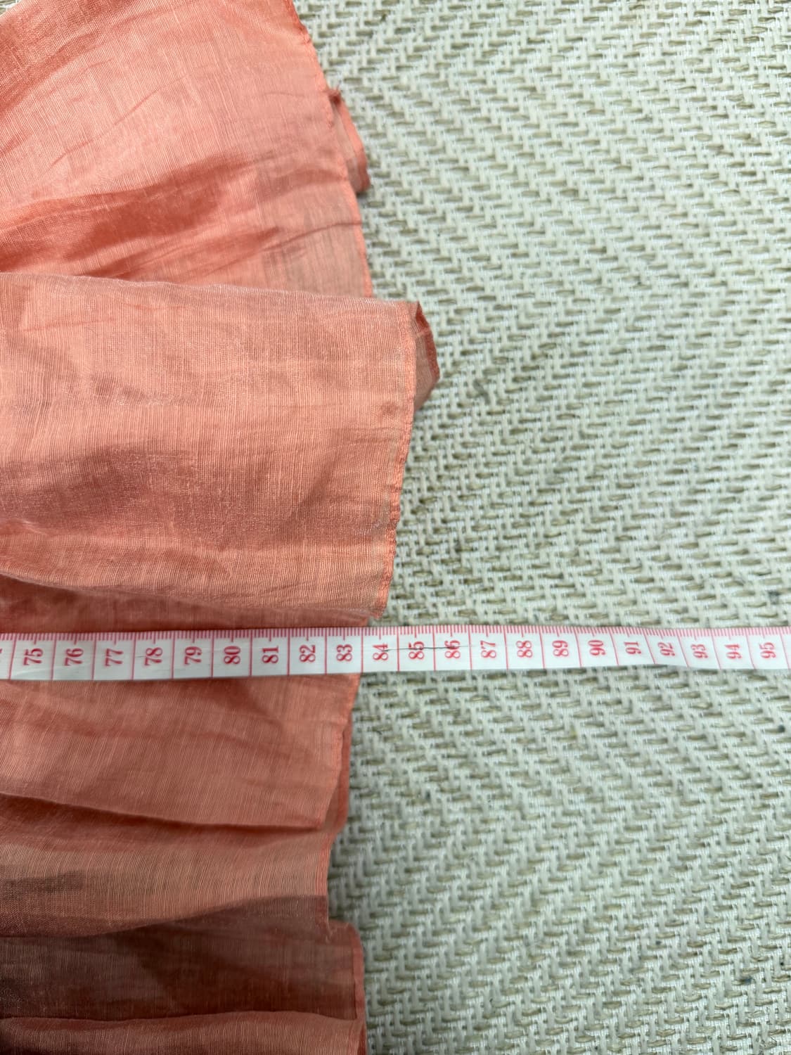 정품) 산드로 여성 프릴 핑크 원피스 셔링 퍼프 블라우스 36 상품이미지10