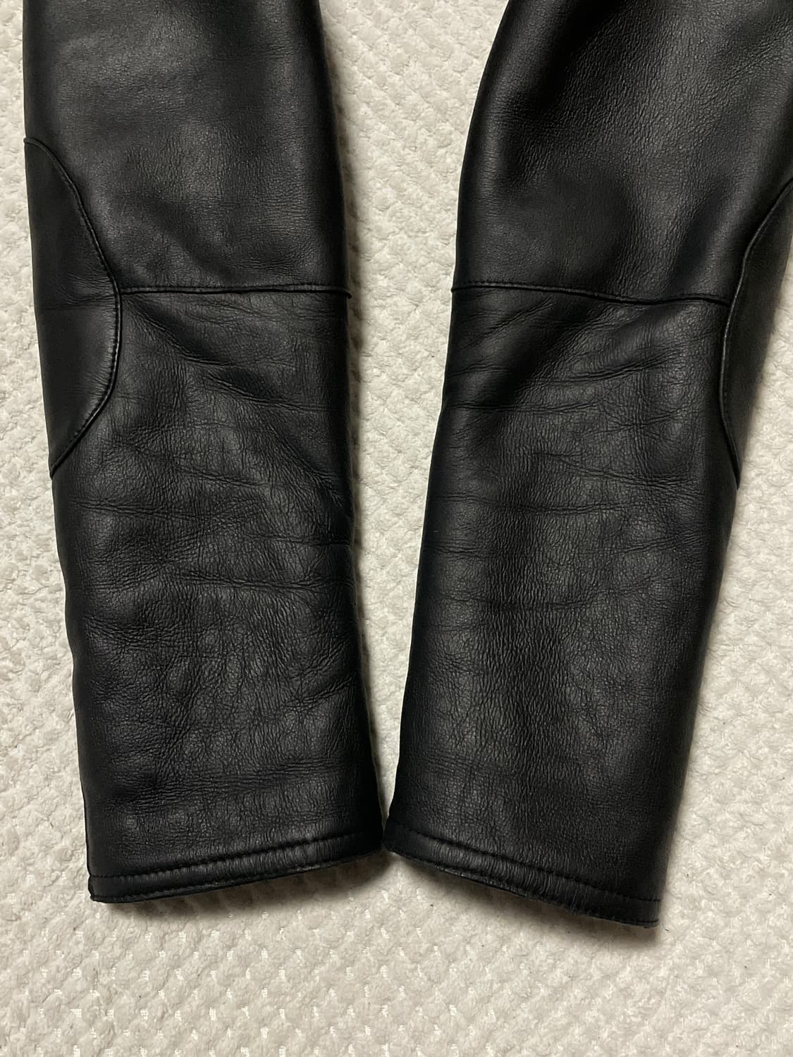 광희시장 웨스턴 무드 양가죽 무톤 레더 시어링 코트 상품이미지7