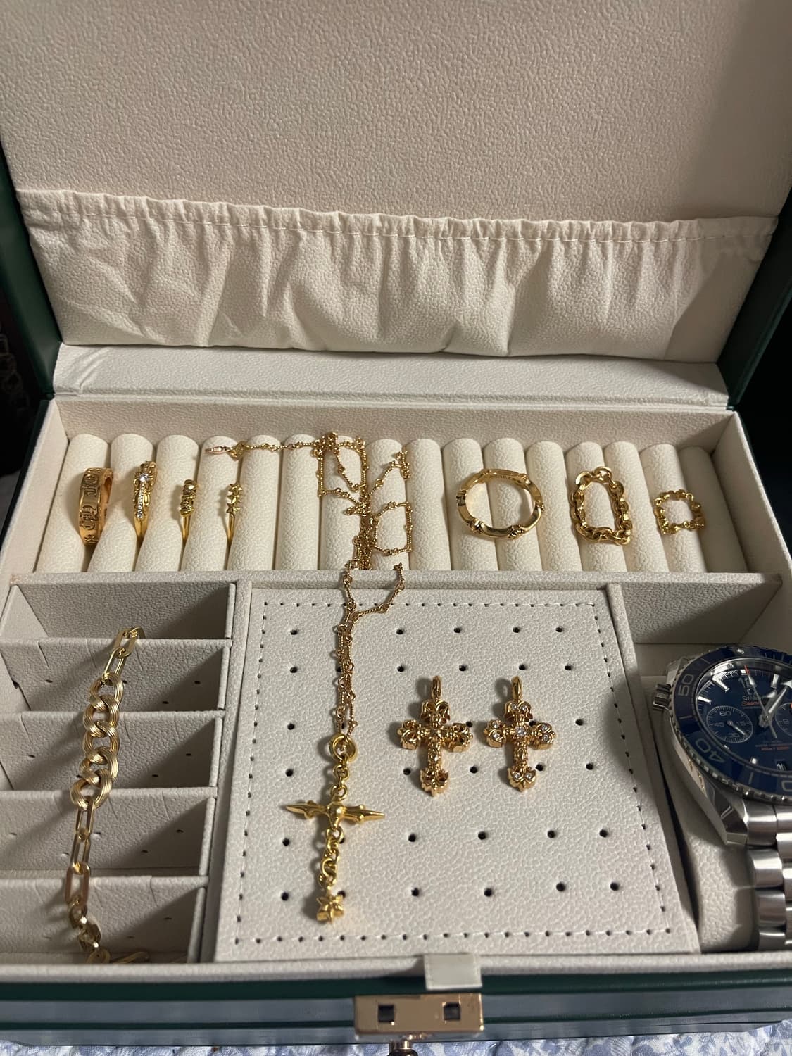 크롬하츠 22k 쓰리하트링 US 8호(17-18호) 상품이미지10