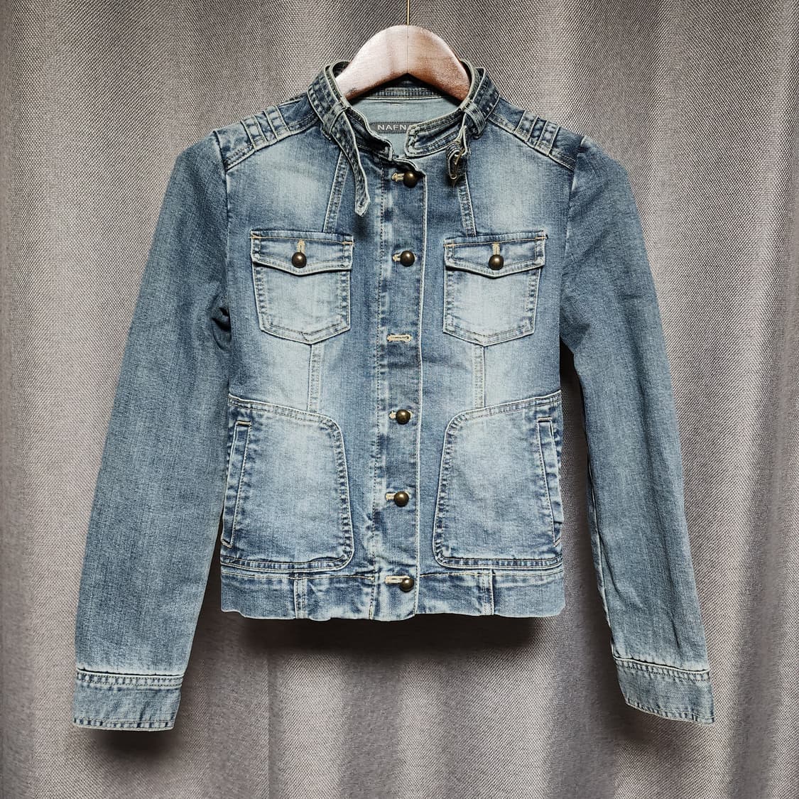 NAFNAF 워시드 데님 청자켓 상품이미지2