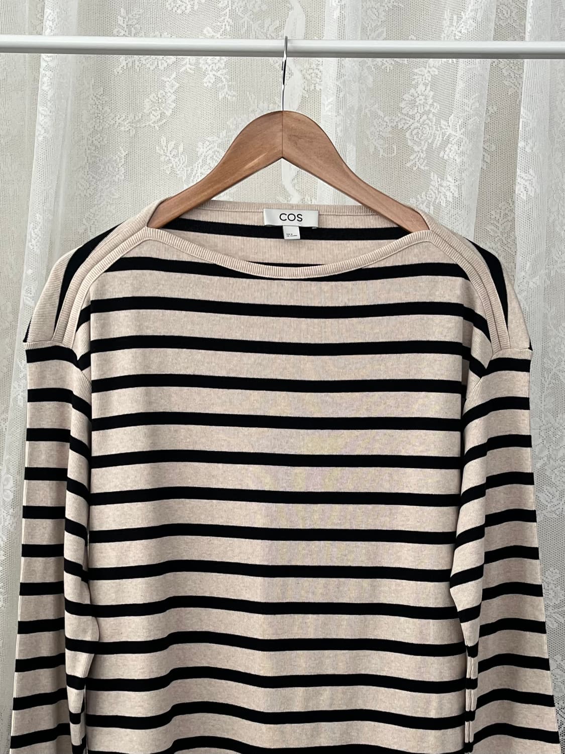 M) COS 보트넥 스트라이프 긴팔 티셔츠 상품이미지3